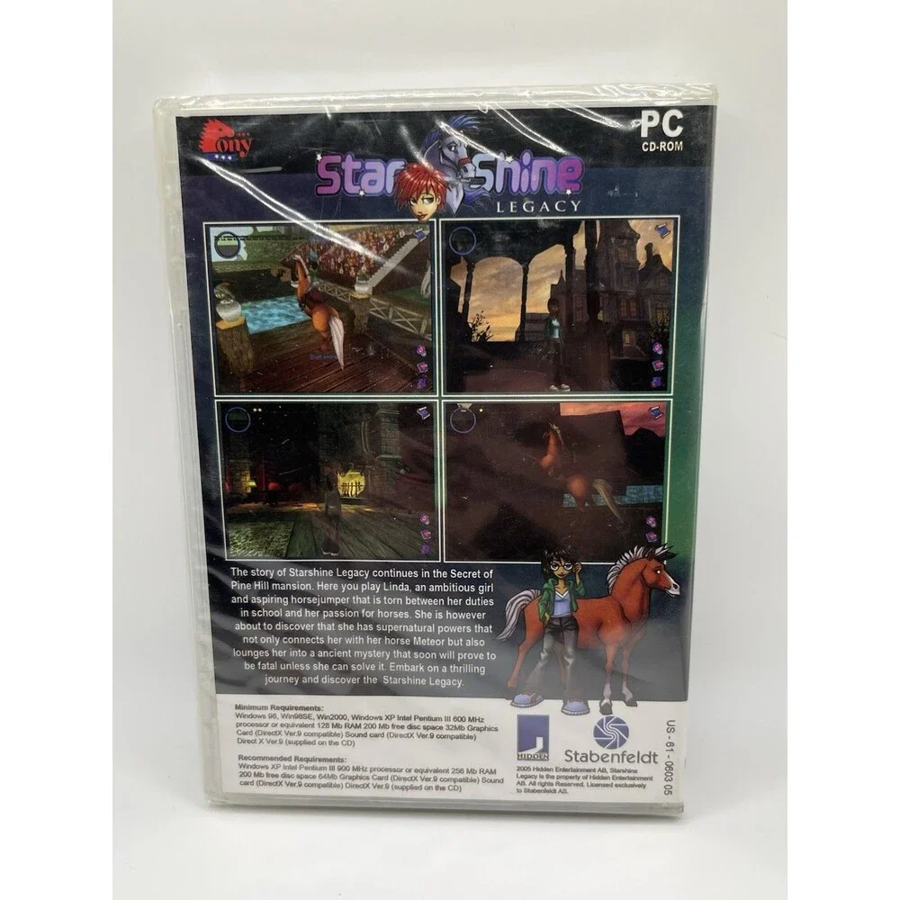 Starshine Legacy Secret Of Pine Hill Mansion PC CD Rom NEW Factory Sealed